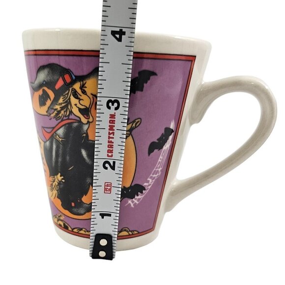 Witches Bats Spooky Halloween 10 Oz Ceramic Coffee Tea Mug Cups – Set of 2 - Picture 7 of 16